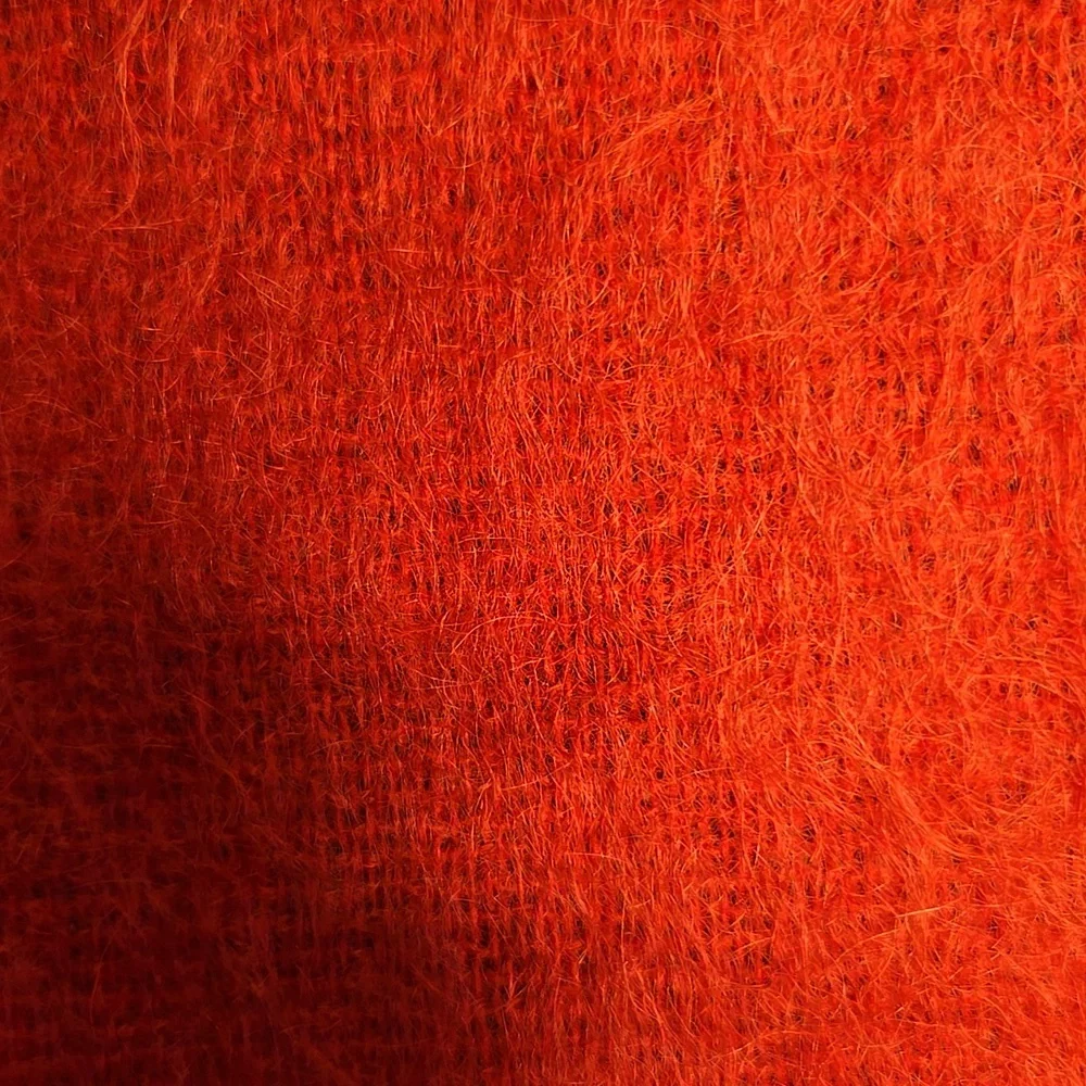 Rannoch-Mohair/wool blend red opwn jkt. Sz 14